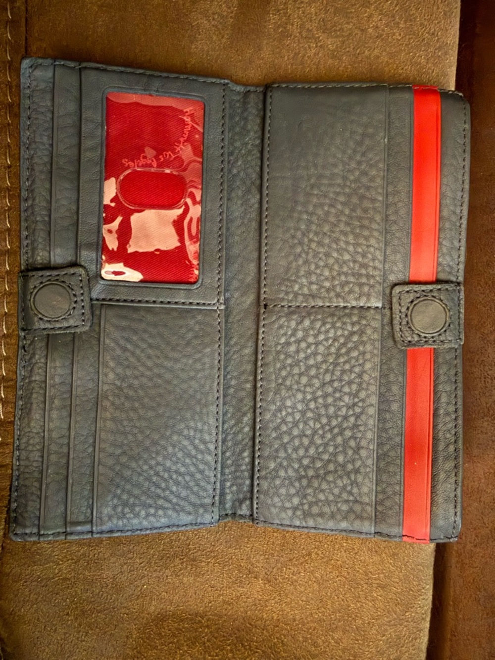 Hammitt 110 North Wallet – Dark Gray Leather | Very Good Condition - Picture 6 of 8